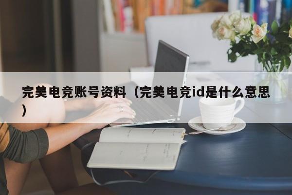 完美电竞账号资料（完美电竞id是什么意思）